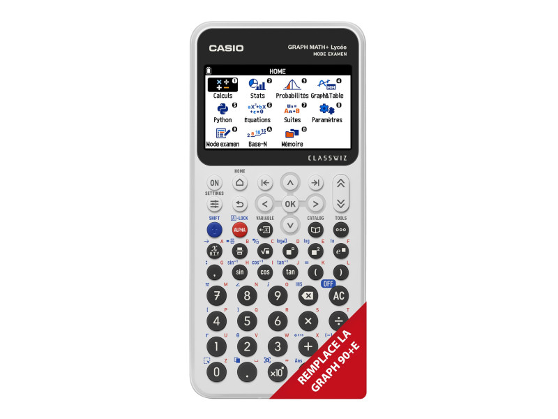 CASIO Calculatrice graphique GRAPH MATH+, mode examen