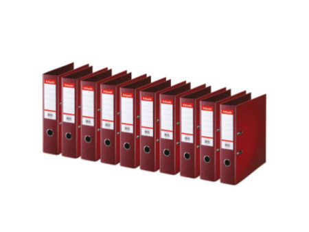 Esselte Classeur en plastique Standard, A4, 75 mm, bordeaux