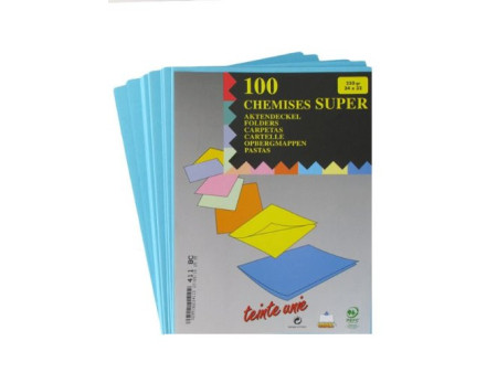 EXACOMPTA Chemises SUPER 250, A4, bleu clair