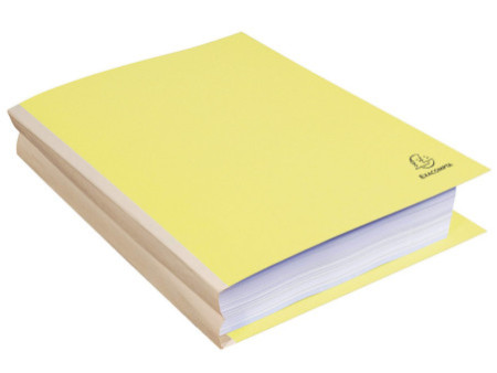 EXACOMPTA Chemise à soufflet, en carton, 320 g/m2, jaune