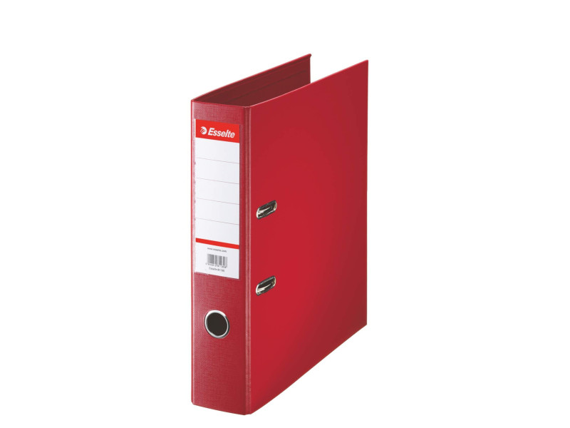 Esselte Classeur en plastique Standard, A4, 75 mm, rouge