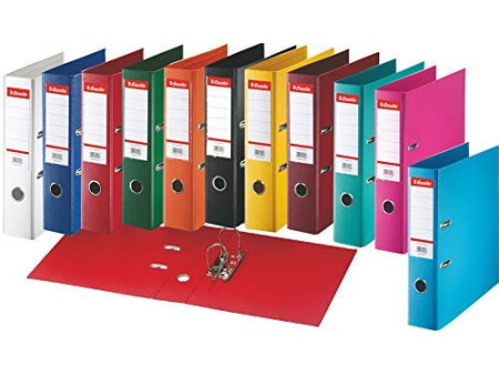 Esselte Classeur en plastique standard, A4, 50 mm, rouge