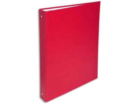 EXACOMPTA Classeur rembordé PP, A4, 4 anneaux, rouge