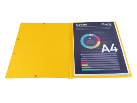 EXACOMPTA Chemise à élastiques, A4, carton, jaune