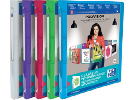 Oxford Classeur personnalisable POLYVISION, A4, 20 mm