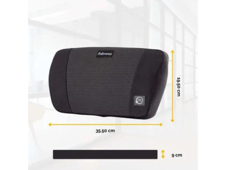 Fellowes Coussin lombaire PlushTouch, noir