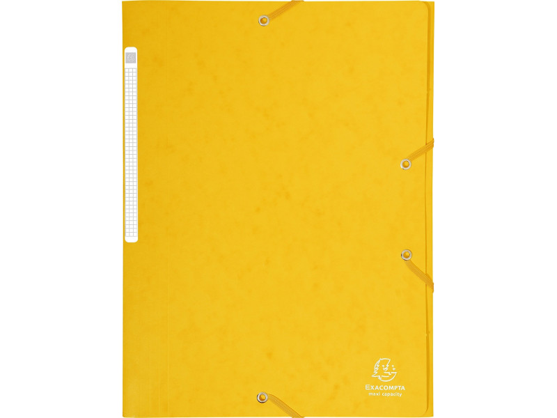 EXACOMPTA Chemise à élastiques Maxi Capacity, A4, jaune