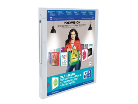 Oxford Classeur personnalisable POLYVISION, 20 mm, incolore
