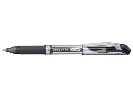 Pentel Stylo roller à encre gel EnerGel BL57, noir
