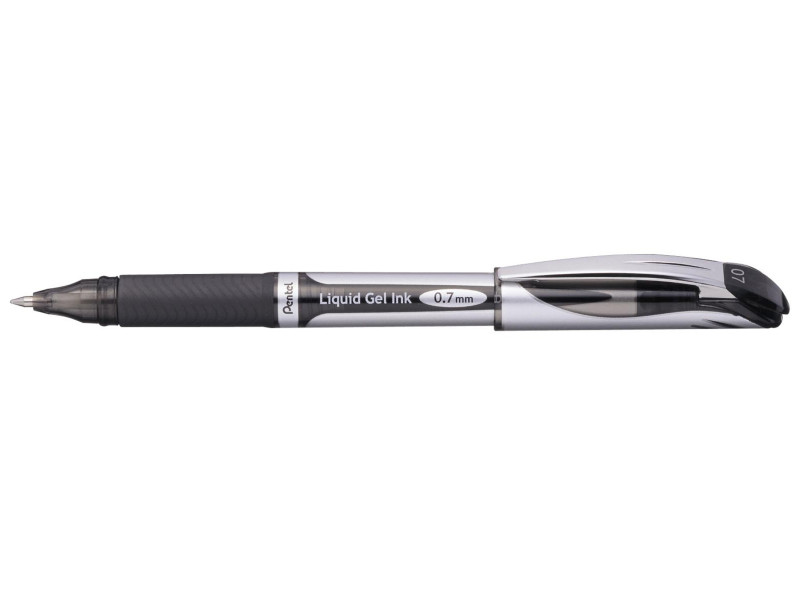 Pentel Stylo roller à encre gel EnerGel BL57, noir
