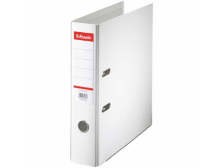 Esselte Classeur en plastique standard, A4, 75 mm, blanc