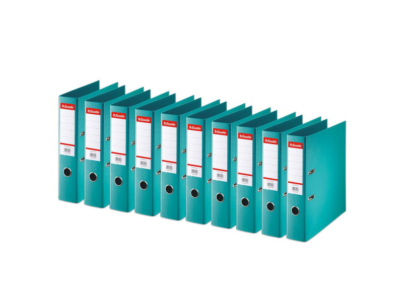 Esselte Classeur en plastique standard, A4, 75 mm, turquoise