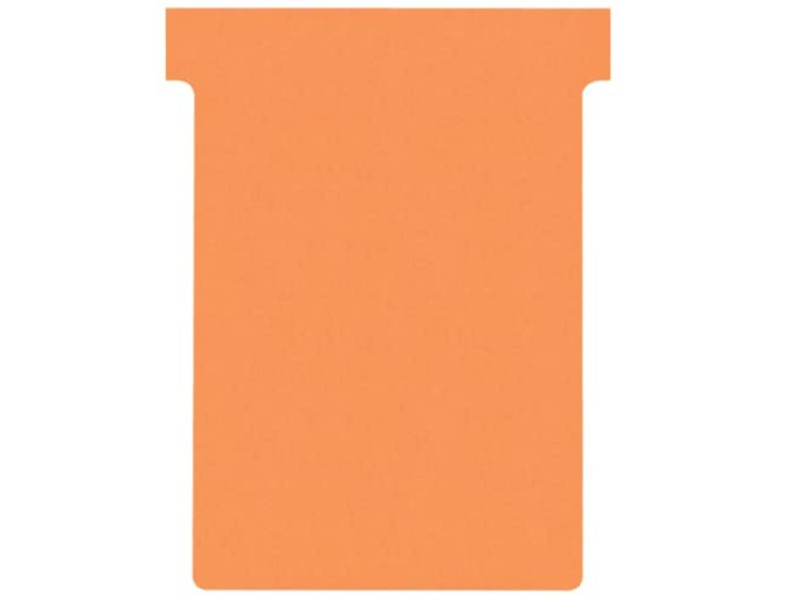 nobo Fiche T, indice 3 / 92 mm, 170 g/m2, orange
