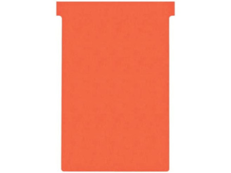 nobo Fiche T, indice 4 / 124 mm, 170 g/m2, rouge