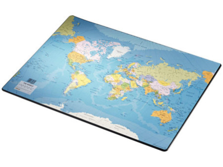 Esselte Sous-main en plastique, 'Carte du monde'