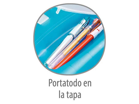 Oxford Valisette plastique Class'N Go, bleu translucide