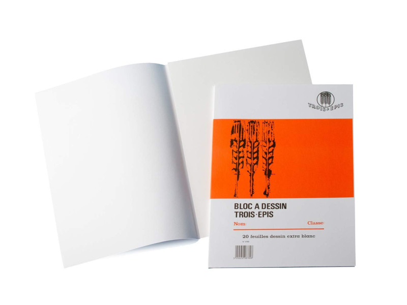 GPV Bloc à dessin '3 Epis', format A4, 20 feuilles