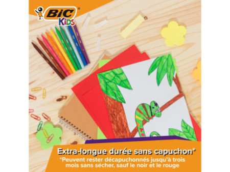 BIC KIDS Feutre Visa, étui en carton de 18
