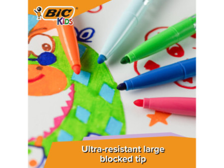 BIC KIDS Feutre Visacolor XL ecolutions, étui en carton de 8