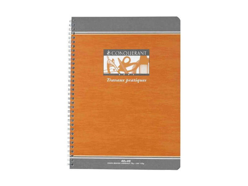 CONQUERANT SEPT Cahier de travaux pratiques, 170 x 220 mm