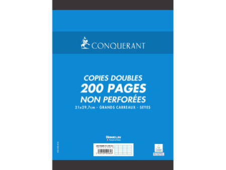 CONQUERANT SEPT Copies doubles, A4, Seyès, 200 pages