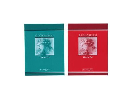 CONQUERANT SEPT Cahier de dessin NF40, 170 x 220 mm, uni