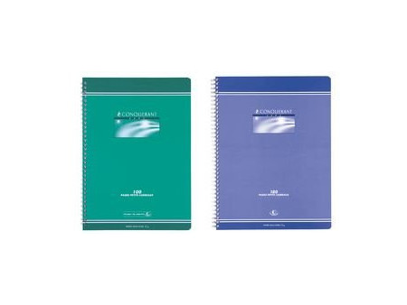 CONQUERANT SEPT Cahier reliure intégrale, A4, Seyés