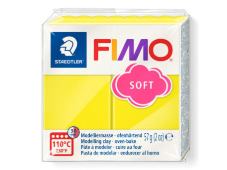 FIMO Pâte à modeler SOFT, à cuire, 57 g, limon