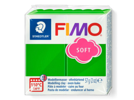 FIMO Pâte à modeler SOFT, à cuire, 57 g, vert tropique