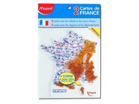 Maped Gabarit carte de France, contenu: 2 pièces
