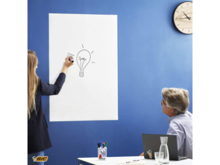 BIC Rouleau de tableau blanc Velleda, dimension: 450 x 500