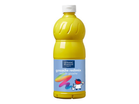 LEFRANC BOURGEOIS Gouache liquide 1.000 ml, jaune primaire