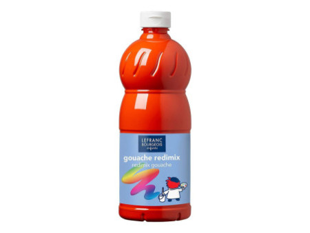 LEFRANC BOURGEOIS Gouache liquide 1.000 ml, rouge vermillon