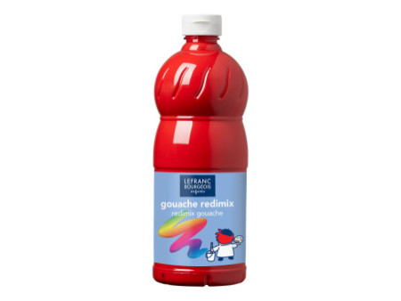 LEFRANC BOURGEOIS Gouache liquide 1.000 ml, rouge carmin