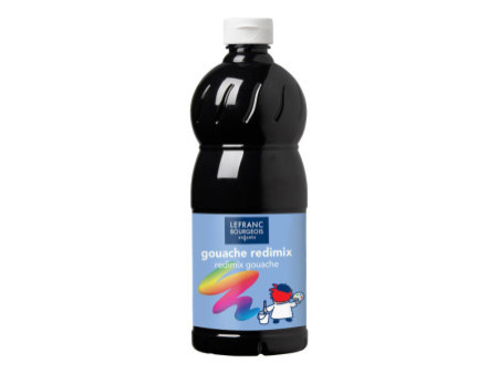 LEFRANC BOURGEOIS Gouache liquide 1.000 ml, noir