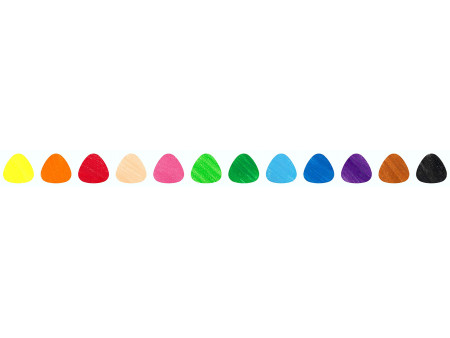 FABER-CASTELL Craie à la cire, triangulaire, étui de 12