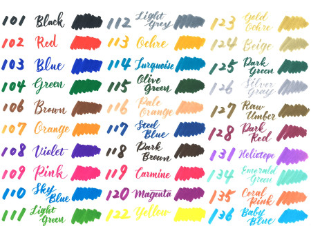 PentelArts Feutre pinceau BrushSignPen Twin, set de 12