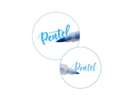 Pentel Feutre pinceau BrushSignPen Twin, en présentoir