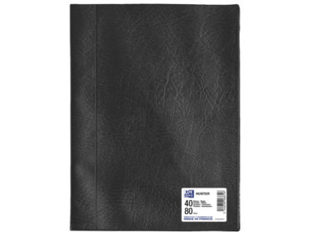 ELBA Protège-documents 'HUNTER', A4, 40 pochettes, PVC, noir