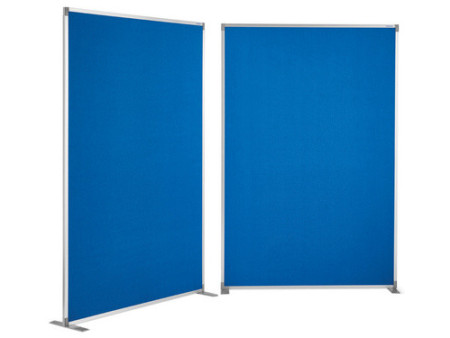 magnetoplan Cloison de séparation, en textile, bleu, cadre