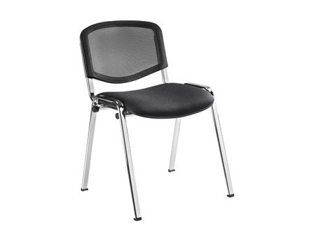SODEMATUB Chaise de réunion 'Iso-Confort', noir / chrome