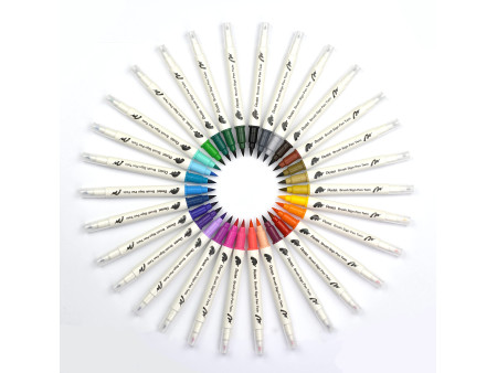 PentelArts Feutre pinceau BrushSignPen Twin, set de 24