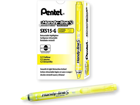 Pentel Surligneur Handy Line S SXS15, jaune