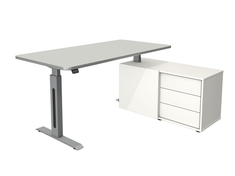 kerkmann Poste de travail complet Move 1 Style, gris clair