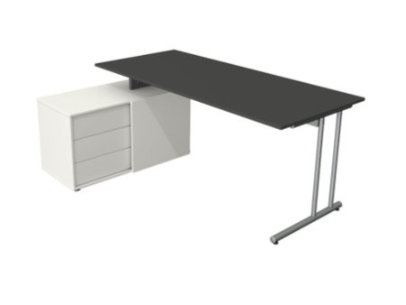 kerkmann Poste de travail complet Start Up, anthracite