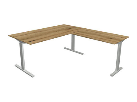 kerkmann Bureau 'Form 2' avec extension, (L)1.600 mm, blanc