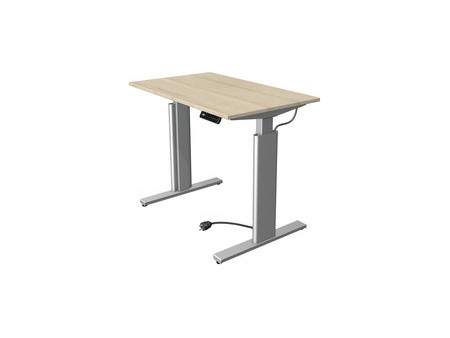 kerkmann Table de bureau assis-debout Move 3 tube, chêne