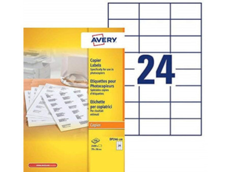 AVERY Etiquette pour photocopieur, 70 x 36 mm, blanc