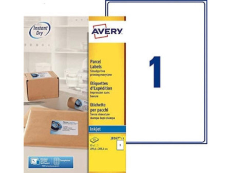AVERY Etiquette d'expédition, 199,6 x 289,1 mm, blanc