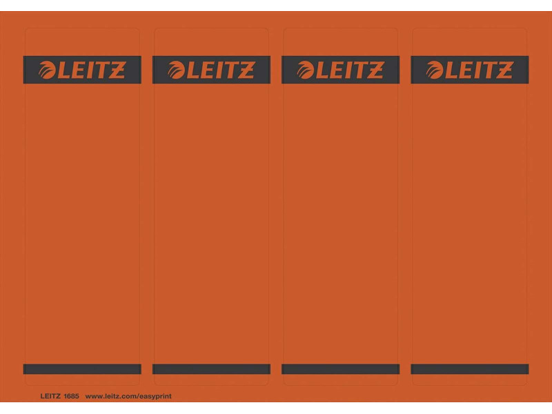 LEITZ Etiquette pour dos de classeur, 61 x 192 mm, rouge